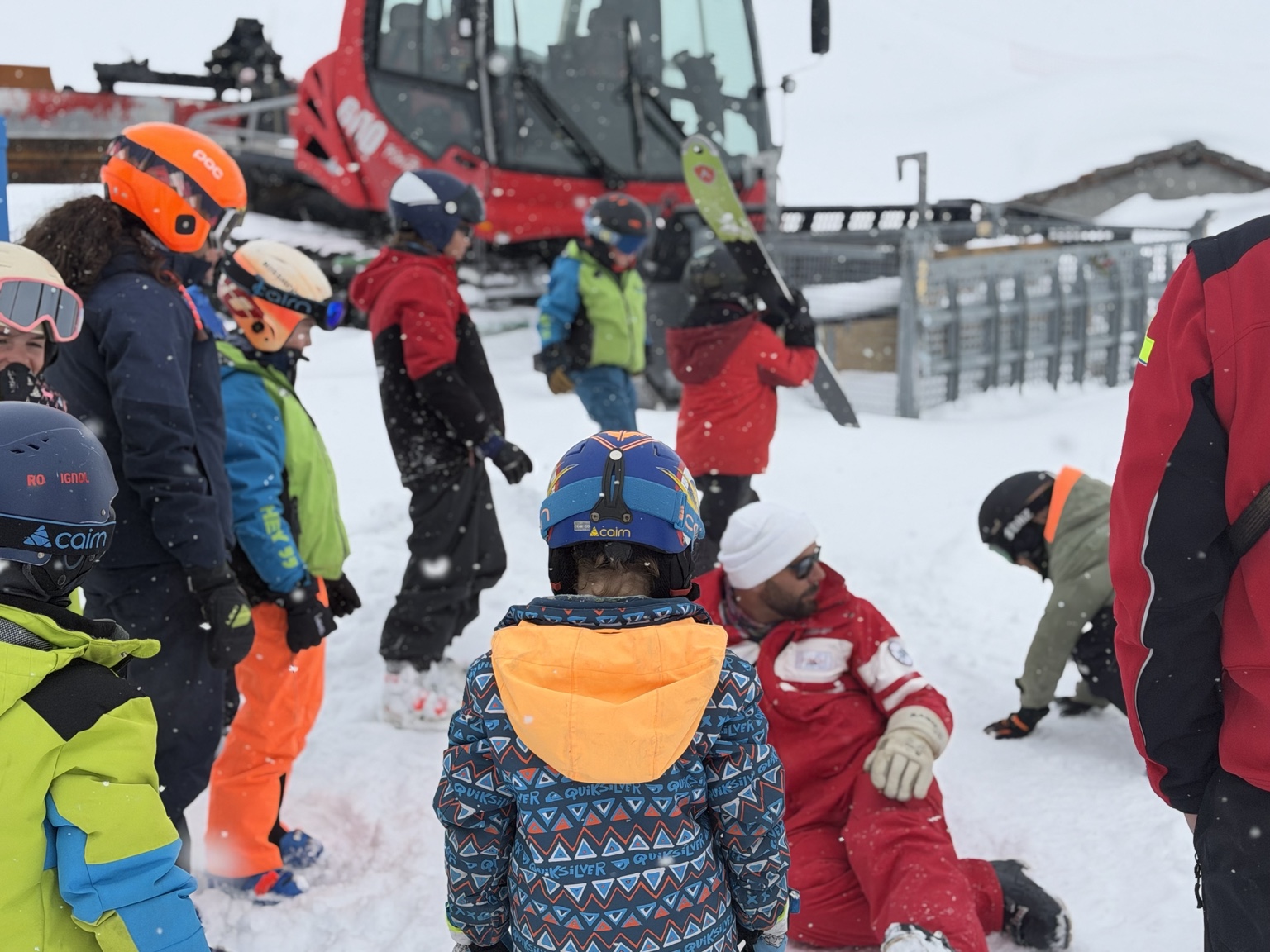 Préparation sur les pistes